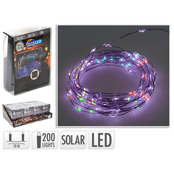 Luminite pe baterie solara "sarpe" 200LED 10m, multicolore Luminite pe baterie solara "sarpe" 200LED 10m, multicolore