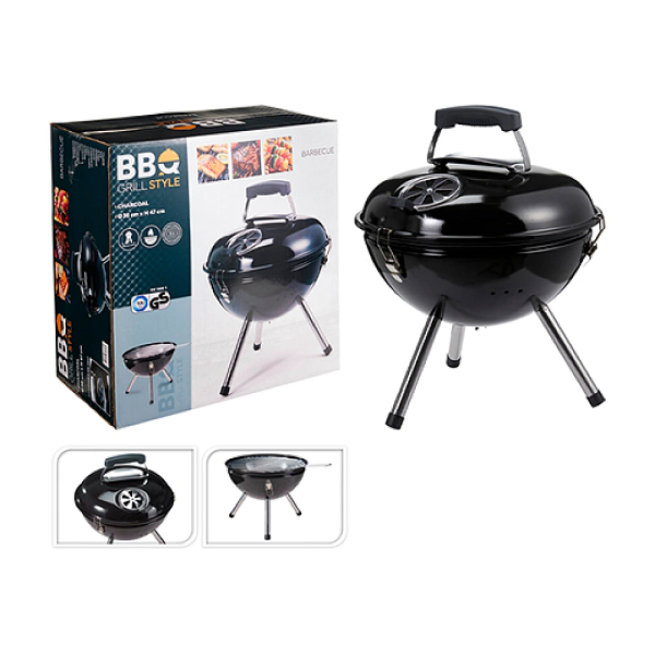 Барбекю круглый на ножках BBQ D38 см, H47 см, с решеткой Барбекю круглый на ножках BBQ D38 см, H47 см, с решеткой