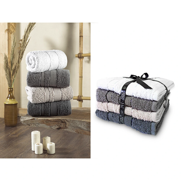 Набор полотенец 4шт, 50X80см NH Towel Set, х/б Набор полотенец 4шт, 50X80см NH Towel Set, х/б