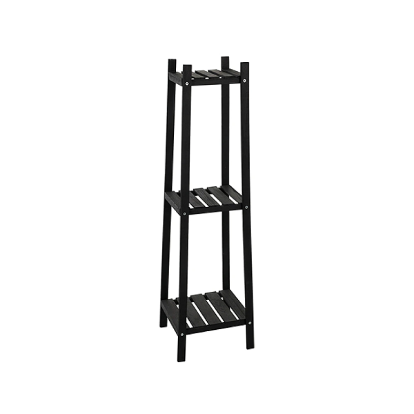 Etajera din lemn cu 3 niveluri 30X30X108cm, negru Etajera din lemn cu 3 niveluri 30X30X108cm, negru