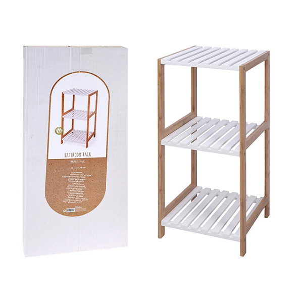 Этажерка 3 уровня Bathroom 34X33X79cm, бамбук Этажерка 3 уровня Bathroom 34X33X79cm, бамбук