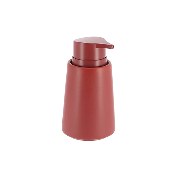 Dozator pentru săpun Tendance Solid Color 420ml bordo, din polirezină Dozator pentru săpun Tendance Solid Color 420ml bordo, din polirezină