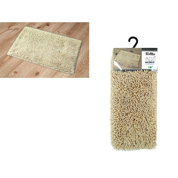 Covoras pentru baie 50X80cm Tendance bej-gri, microfibra Covoras pentru baie 50X80cm Tendance bej-gri, microfibra