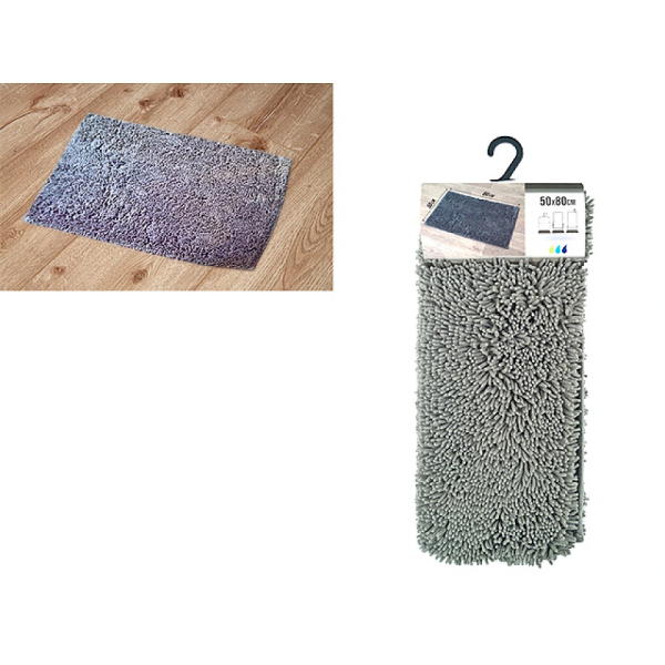 Covoras pentru baie 50X80cm Tendance gri, microfibra Covoras pentru baie 50X80cm Tendance gri, microfibra
