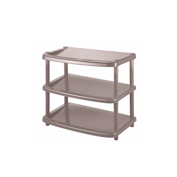 Этажерка для обуви 3 полки Bytplast Paola 49X31X55cm, коричн
