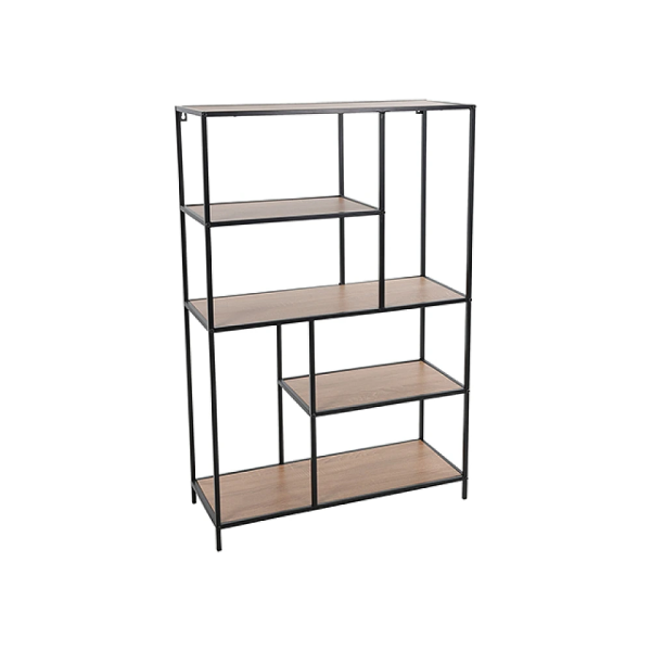 Стеллаж 5полок 76X30X116cm металл/МДФ, натур Стеллаж 5полок 76X30X116cm металл/МДФ, натур