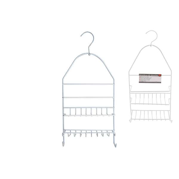 Полка навесная 2 уровня Tendance 22.8X46X9cm, белая, металл Полка навесная 2 уровня Tendance 22.8X46X9cm, белая, металл