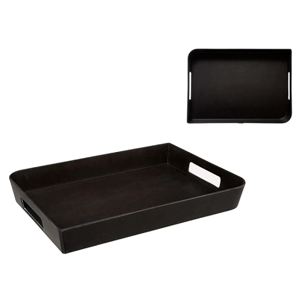 Tava Five 35X25X4.5cm neagra, melamin Tava Five 35X25X4.5cm neagra, melamin