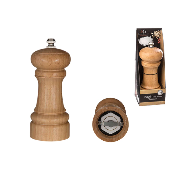 Мельница для перца и соли SG D5.5X14.5см, бамбук Мельница для перца и соли SG D5.5X14.5см, бамбук