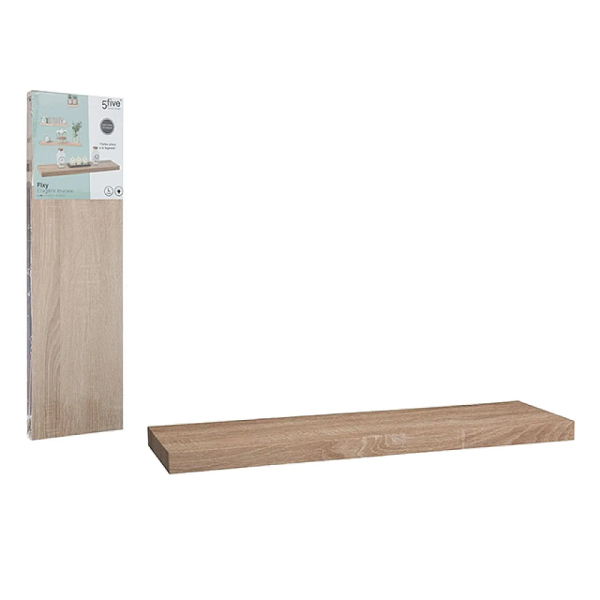 Raft 80X23.5X3.8cm Five Fixy, natural, MDF Raft 80X23.5X3.8cm Five Fixy, natural, MDF