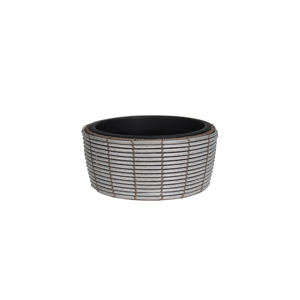 Ghiveci pentru flori "Cercuri" D36cm, H17cm, PP, gri Ghiveci pentru flori "Cercuri" D36cm, H17cm, PP, gri