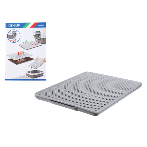 Tavă de drenaj pentru pisici Georplast Genius, din plastic, 46X36X3 cm Tavă de drenaj pentru pisici Georplast Genius, din plastic, 46X36X3 cm