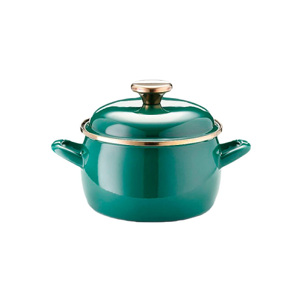 Cratita emailata Solo 16cm, 2.4l, capac din metal Cratita emailata Solo 16cm, 2.4l, capac din metal