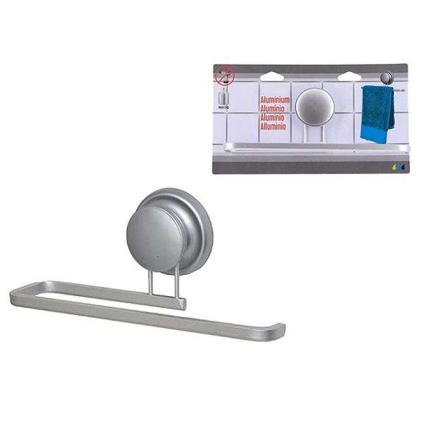 Suport pentru prosoape cu ventuza Tendance Aluminium 24X10X7.5cm, gri Suport pentru prosoape cu ventuza Tendance Aluminium 24X10X7.5cm, gri