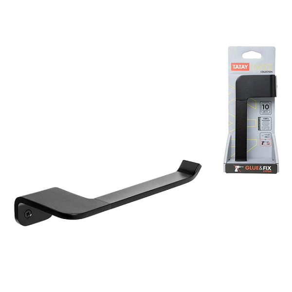 Держатель для бумаги Tatay Onyx 16.5X7X3cm, черный Держатель для бумаги Tatay Onyx 16.5X7X3cm, черный