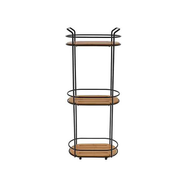 Полка 3 уровня овальная Bamboo 13.5X24.5X62.5cm, металл, бамбук