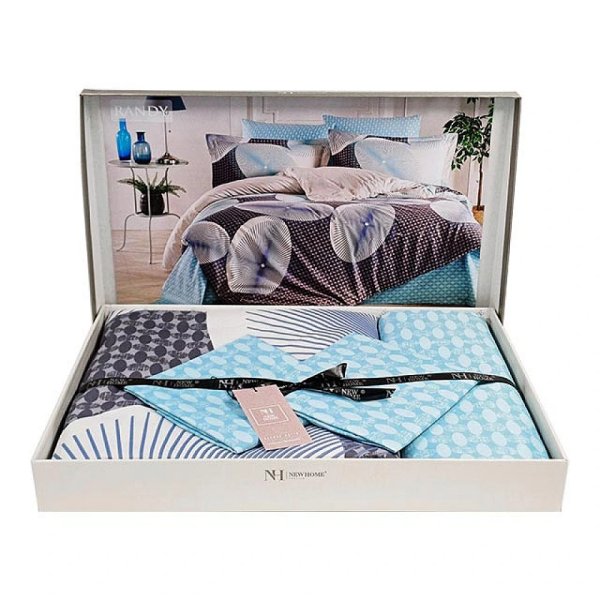 Lenjerie de pat Euro 2 NH Delux Satin Randy Lenjerie de pat Euro 2 NH Delux Satin Randy