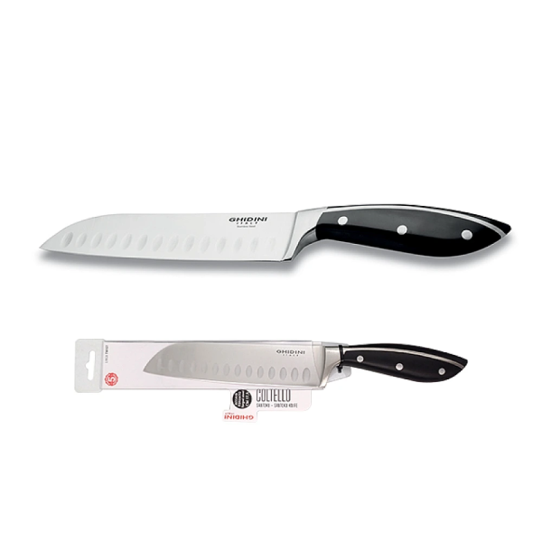 Нож Santoku Ghidini Twist 17.5см, нержавеющая сталь