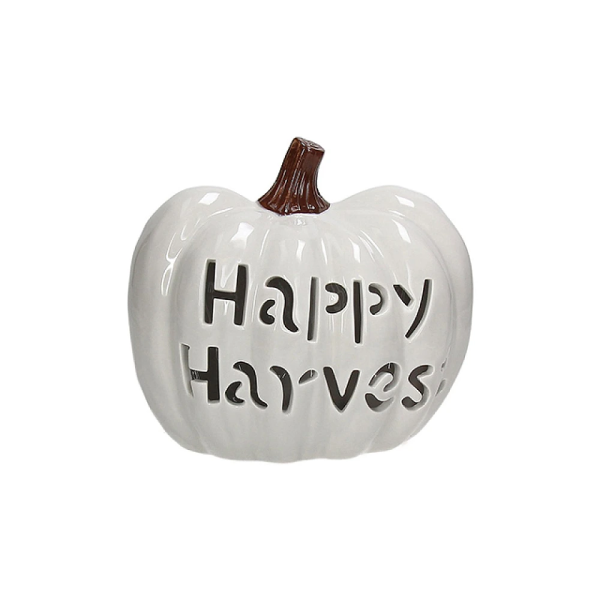 Suvenir LED Dovleac AF 19X14cm Happy Harvest, ceramic Suvenir LED Dovleac AF 19X14cm Happy Harvest, ceramic