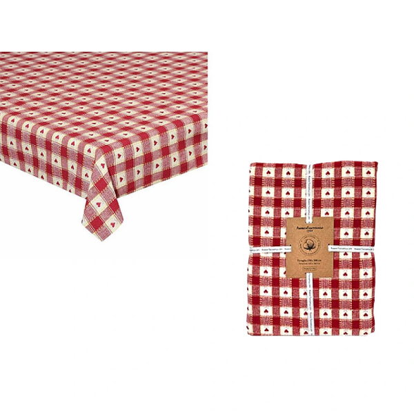 Скатерть 150X300cm AF Chalet, 100% х/б, красный Скатерть 150X300cm AF Chalet, 100% х/б, красный