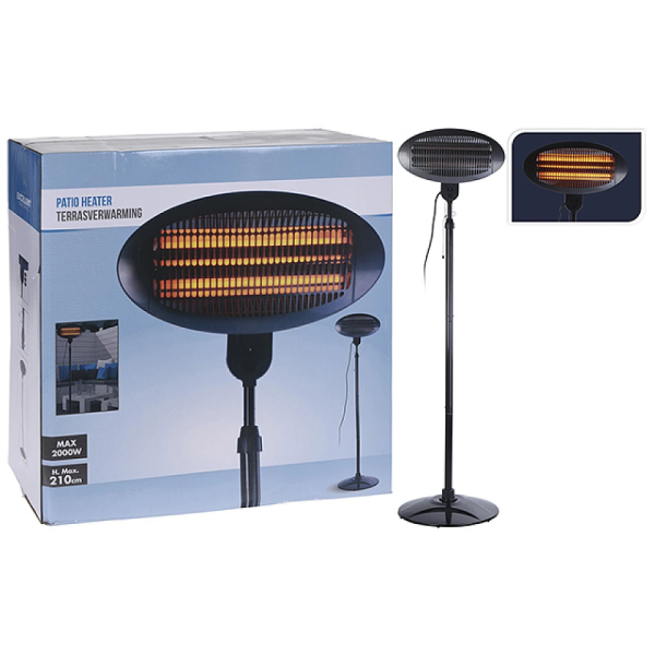 Incalzitor de terasa cu infrarosu D50cm, 180-210 cm, 3 regimuri Incalzitor de terasa cu infrarosu D50cm, 180-210 cm, 3 regimuri