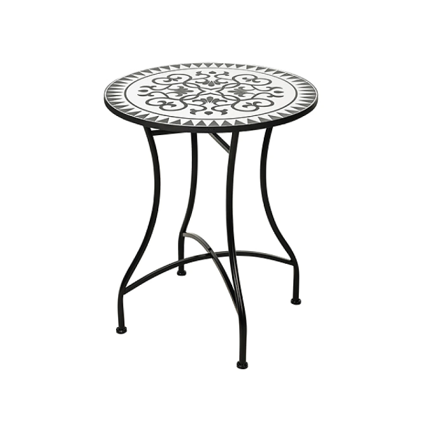 Стол Bistro Mozaic металл H71 см, столешница камень D60 см Стол Bistro Mozaic металл H71 см, столешница камень D60 см