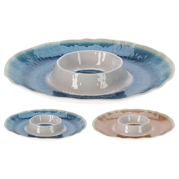 Platou de servit EH Reactiv Glaze 35 cm, melamina Platou de servit EH Reactiv Glaze 35 cm, melamina
