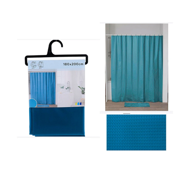 Perdea pentru dus 180X200 cm Tendance, poliester, albastru inchis Perdea pentru dus 180X200 cm Tendance, poliester, albastru inchis