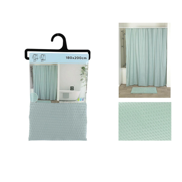 Perdea pentru dus 180X200cm Tendance, microfibra, verde Perdea pentru dus 180X200cm Tendance, microfibra, verde