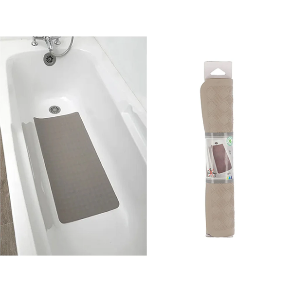 Covoras de baie 34X74 cm Tendance gri-cafeniu, din cuciuc Covoras de baie 34X74 cm Tendance gri-cafeniu, din cuciuc