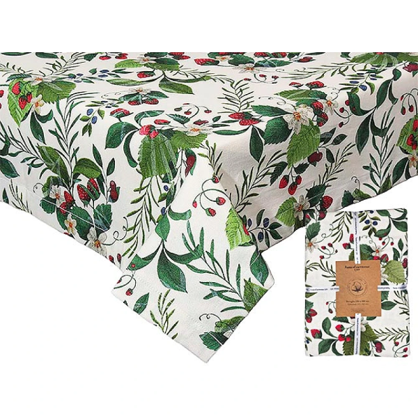 Скатерть 150x300 см Andrea Fontebasso Sweet Berry, 100% хлопок Скатерть 150x300 см Andrea Fontebasso Sweet Berry, 100% хлопок