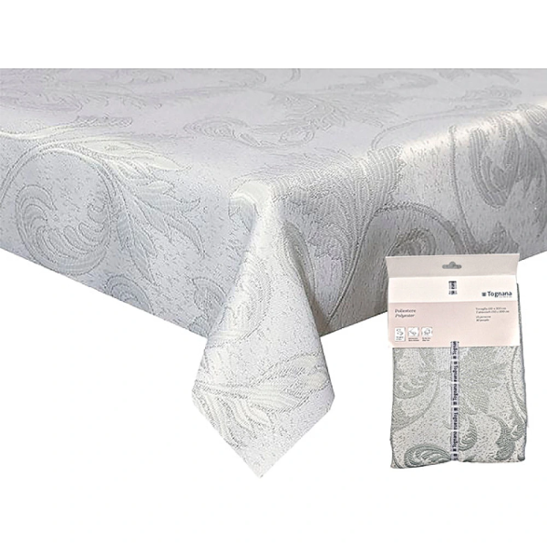 Fata de masa 150X300 cm Tognana Silver Prince, 100% poliester Fata de masa 150X300 cm Tognana Silver Prince, 100% poliester