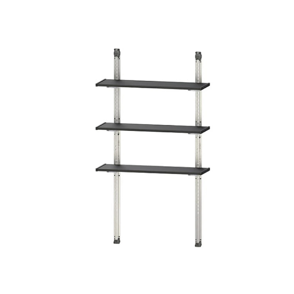 Стеллаж 3 полки 97X30 см Shelving Kit 100, черный Стеллаж 3 полки 97X30 см Shelving Kit 100, черный