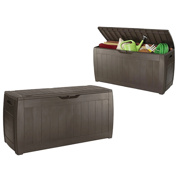 Сундук для хранения Keter Hollywood 270l, 117.5X45X57.3 см, коричневый Сундук для хранения Keter Hollywood 270l, 117.5X45X57.3 см, коричневый