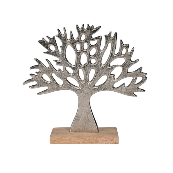 Suvenir de birou "Copac" 27X25 cm, argintiu, metal Suvenir de birou "Copac" 27X25 cm, argintiu, metal
