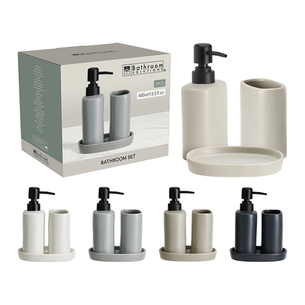 Set pentru baie din ceramica Bathroom 3 buc Set pentru baie din ceramica Bathroom 3 buc