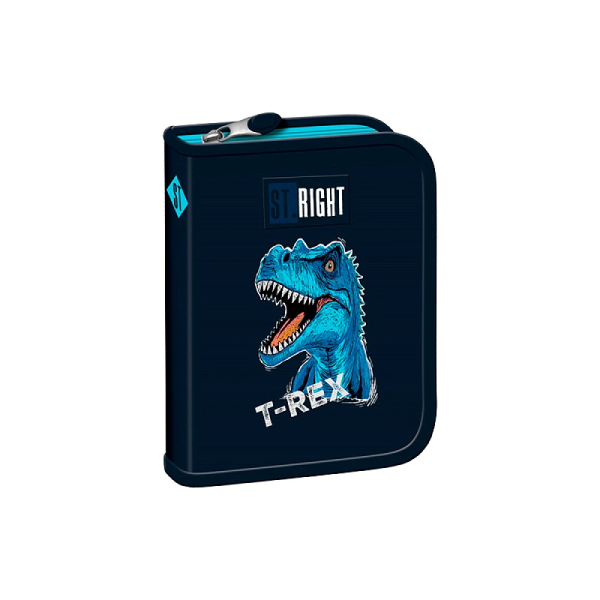 Пенал-книжка 20.5X14X3.5 см Blue T-Rex, текстиль Пенал-книжка 20.5X14X3.5 см Blue T-Rex, текстиль