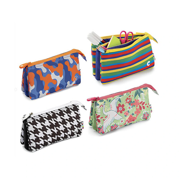 Penar-trusa Carioca Groovi cu fermoar, 5 buzunare, fara rechizite, textil Penar-trusa Carioca Groovi cu fermoar, 5 buzunare, fara rechizite, textil