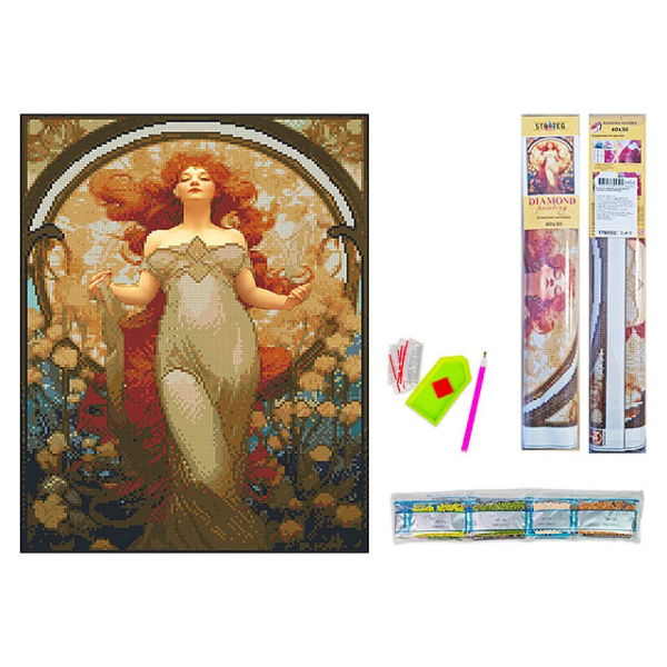 Алмазная картина 40X50 см "Женская сила" Алмазная картина 40X50 см "Женская сила"