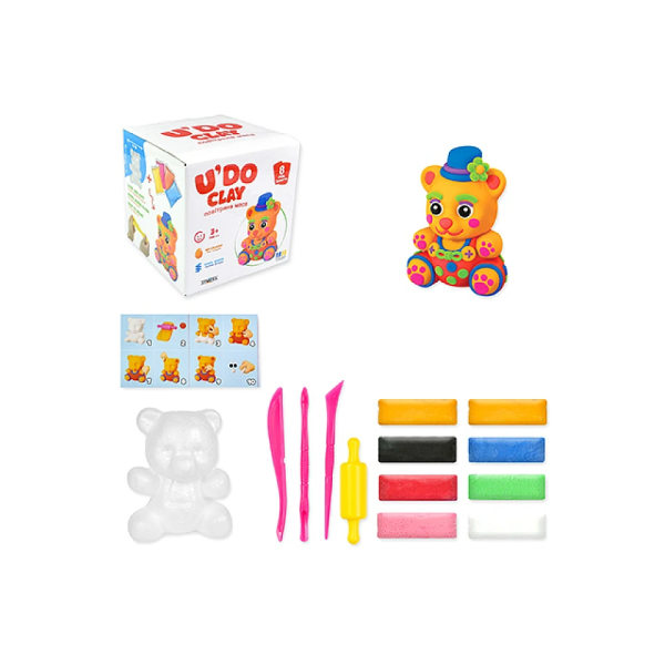 Set pentru creativitate "U'DO Clay" Ursulet 8 buc X 15 g Set pentru creativitate "U'DO Clay" Ursulet 8 buc X 15 g