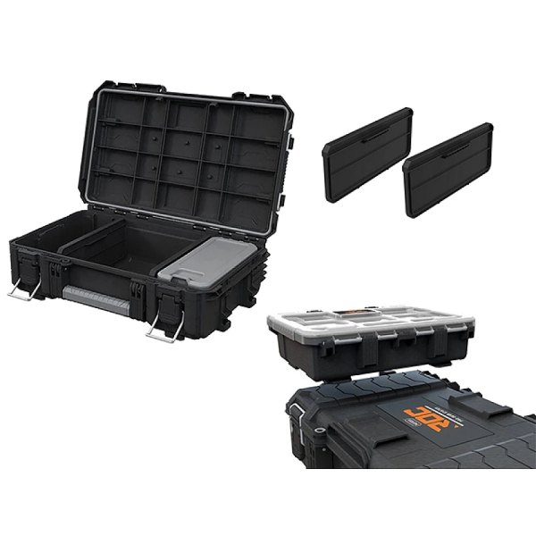 Organizator pentru depozitarea instrumente Keter ROC Pro Gear 2.0 57.1X35.1X16.7 cm, negru Organizator pentru depozitarea instrumente Keter ROC Pro Gear 2.0 57.1X35.1X16.7 cm, negru