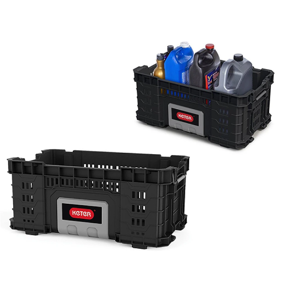 Ящик для инструментов 56.4X27.6X34 см Keter ROC Pro Gear, без крышки, черный Ящик для инструментов 56.4X27.6X34 см Keter ROC Pro Gear, без крышки, черный