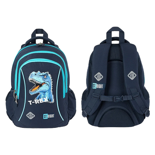 Рюкзак школьный ортопедический 27X17X39 см Blue T-Rex Рюкзак школьный ортопедический 27X17X39 см Blue T-Rex