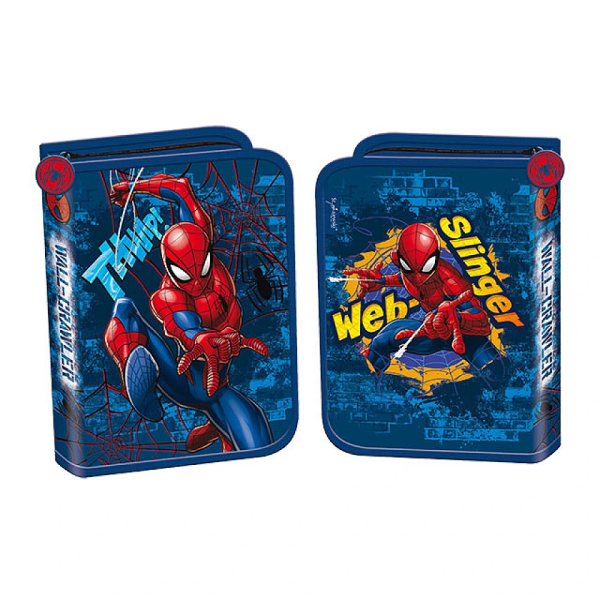 Пенал-книжка 1zip 20.5X14X3.5 см Spiderman, текстиль