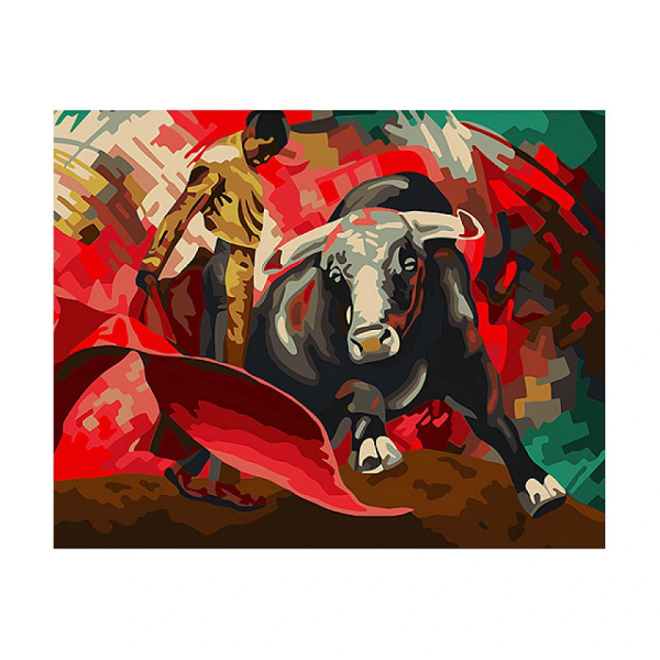 Pictura dupa numere 40X50 cm fundal alb Animale "Rodeo" Pictura dupa numere 40X50 cm fundal alb Animale "Rodeo"