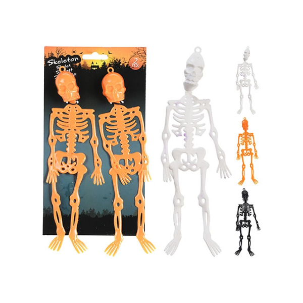 Suvenir Halloween Schelet suspendabil 2buc, 24cm Suvenir Halloween Schelet suspendabil 2buc, 24cm