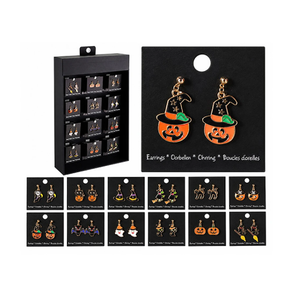 Серьги Halloween, металл, в ассортименте Серьги Halloween, металл, в ассортименте