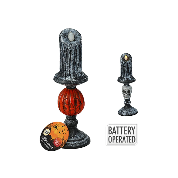 Свеча LED подсвечник 9X26 см Halloween Свеча LED подсвечник 9X26 см Halloween