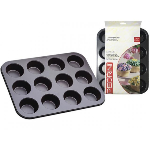 Forma pentru copt 12 checuri Dolci 35X27cm, antiaderenta