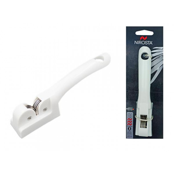 Ascutitoare pentru cutite roller Fackelmann 17.5cm, inox/plastic